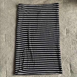LOFT - striped pencil Skirt